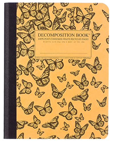 Beispielbild fr Monarch Migration: College-ruled Deomposition Notebook with 100% post-consumer-waste recycled pages zum Verkauf von BookEnds Bookstore & Curiosities