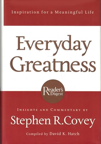 Stock image for FranklinCovey Everyday Greatness: Inspiration for a Meaningful Life - Hardcover for sale by Your Online Bookstore