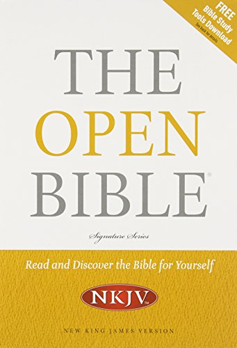NKJV, The Open Bible, Bonded Leather, Black (9781401675615) by Thomas Nelson