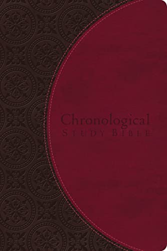 9781401680121: The Chronological Study Bible, NIV - Leather, Brown/Cherry: New International Version, Berry / Earth Brown, Leathersoft (Signature)