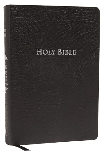 9781401680350: KJV Study Bible, Large Print, Bonded Leather, Black, Thumb Indexed, Red Letter: Second Edition (Signature)