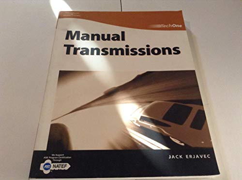 Beispielbild fr TechOne: Manual Transmissions zum Verkauf von St Vincent de Paul of Lane County
