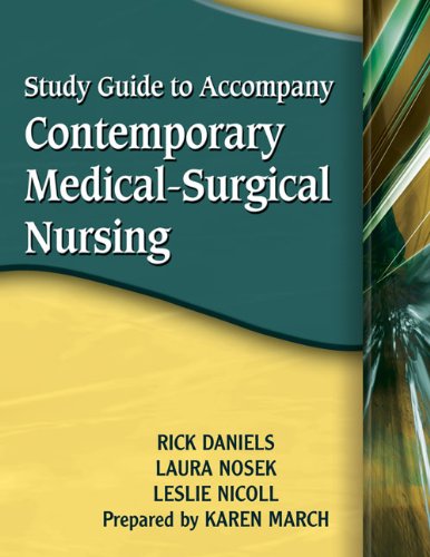 Imagen de archivo de Study Guide for Daniels/Nosek/Nicolls Contemporary Medical-Surgical Nursing a la venta por HPB-Red