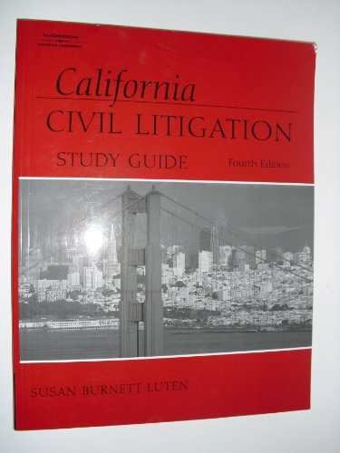 9781401858278: California Civil Litigation Study Guide