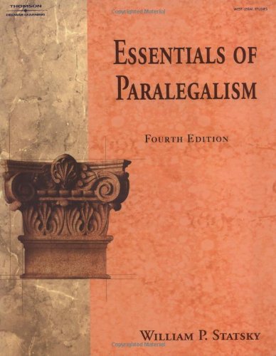 9781401861933: Essentials Of Paralegalism