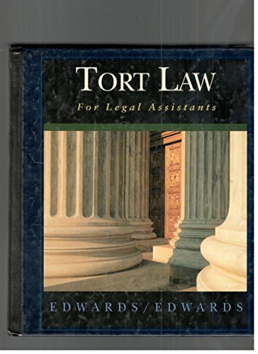 Stock image for Tort Law for Legal Assistants for sale by HPB-Red