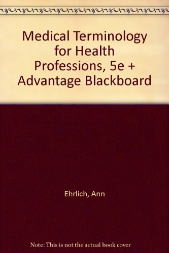 9781401876470: Medical Terminology for Health Professions, 5e + Advantage Blackboard