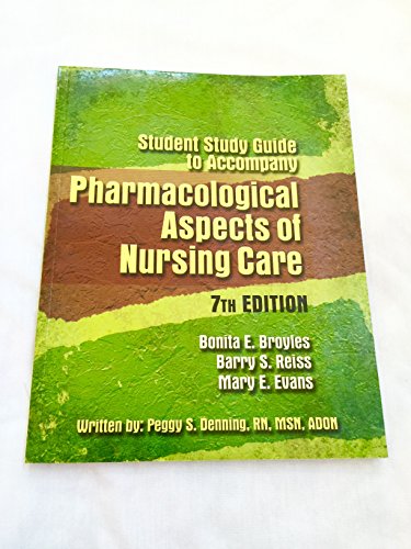 Stock image for Pharmacological Aspects of Nursing Care for sale by Better World Books