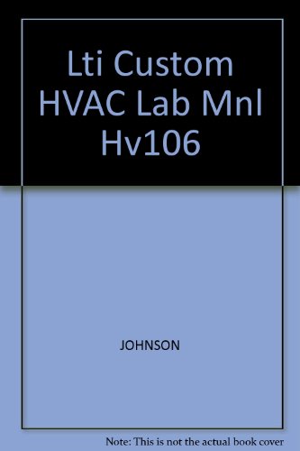 Lti Custom HVAC Lab Mnl Hv106 (9781401899073) by Unknown Author