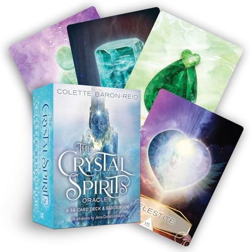 Beispielbild fr Crystal Spirits Oracle: A 58-Card Deck and Guidebook for Crystal Healing Messages, Divination, Clarity, and Spiritual Guidance zum Verkauf von Wonder Book