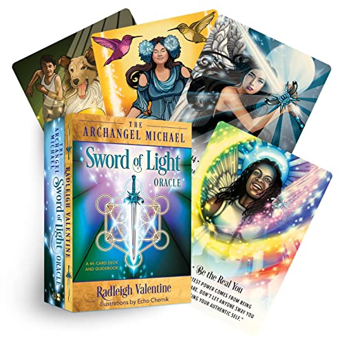 Stock image for The Archangel Michael Sword of Light Oracle: A 44-Card Deck and Guidebook for sale by Ergodebooks