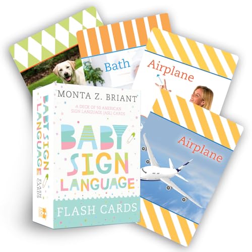 Stock image for Baby Sign Language Flash Cards: A Deck of 50 American Sign Language (ASL) Cards for sale by HPB Inc.