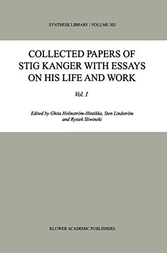 9781402000225: Collected Papers of Stig Kanger with Essays on his Life and Work (Synthese Library): 303