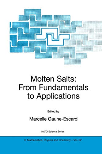 Molten Salts : From Fundamentals to Applications - Marcelle Gaune-Escard