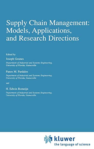 9781402004872: Supply Chain Management: Models, Applications, and Research Directions: 62 (Applied Optimization)