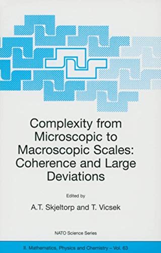 Imagen de archivo de Complexity from Microscopic to Macroscopic Scales: Coherence and Large Deviations a la venta por Bingo Used Books