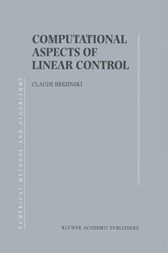 9781402007118: Computational Aspects of Linear Control (Numerical Methods and Algorithms, 1)