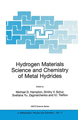 9781402007309: Hydrogen Materials Science and Chemistry of Metal Hydrides (NATO Science Series II: Mathematics, Physics and Chemistry, 71)