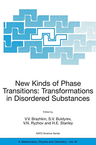 New Kinds Of Phase Transitions: Transformation In Disordered Substances