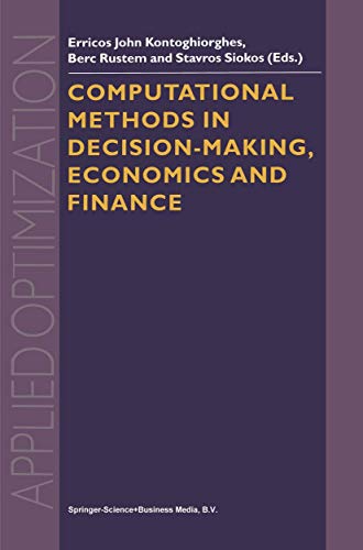 Stock image for Computational Methods in Decision-Making; Economics and Finance for sale by Ria Christie Collections