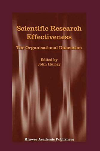 Scientific Research Effectiveness : The Organisational Dimension