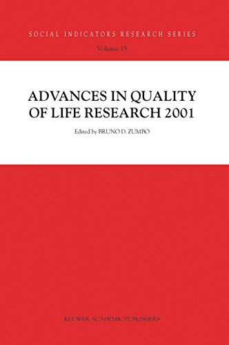 Beispielbild fr Advances In Quality Of Life Research 2001 (social Indicators Research Series) zum Verkauf von Basi6 International