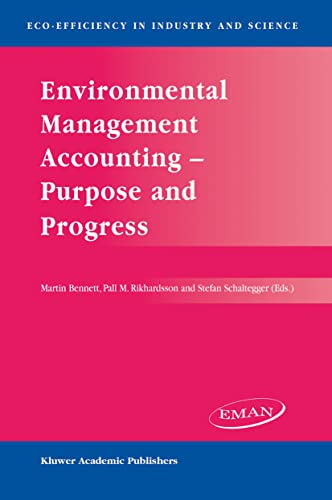 Stock image for Environmental Management Accounting, Purpose and Progress for sale by Kennys Bookshop and Art Galleries Ltd.