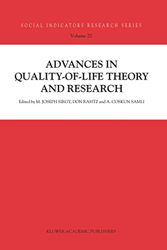 9781402014741: Advances in Quality-of-Life Theory and Research: 20 (Social Indicators Research Series)
