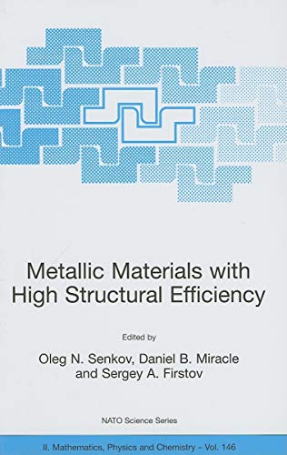 Imagen de archivo de Metallic Materials With High Structural Efficiency a la venta por Basi6 International