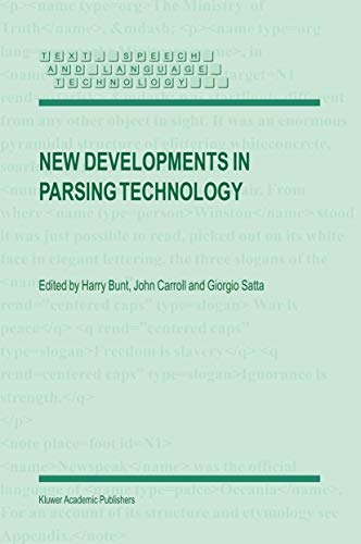 Beispielbild fr New Developments in Parsing Technology (Text, Speech and Language Technology, 23) zum Verkauf von Phatpocket Limited
