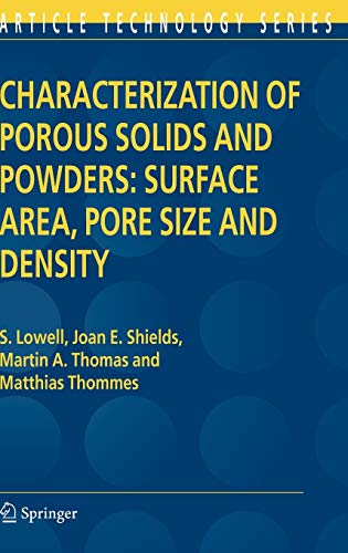 Imagen de archivo de Characterization of Porous Solids and Powders: Surface Area, Pore Size and Density (Particle Technology Series) a la venta por medimops