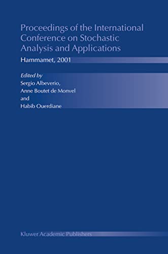 Beispielbild fr Proceedings of the International Conference on Stochastic Analysis and Applications: Hammamet, 2001 zum Verkauf von Zubal-Books, Since 1961