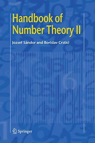Stock image for Handbook of Number Theory II for sale by Lucky's Textbooks