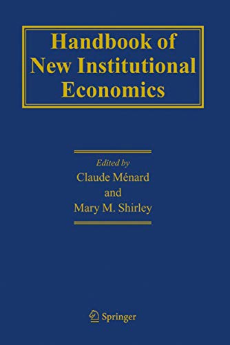 9781402026874: Handbook Of New Institutional Economics