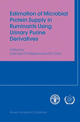 Stock image for Estimation of microbial protein supply in ruminants using urinary purine derivatives for sale by Books Puddle