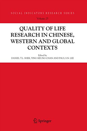 Imagen de archivo de Quality-of-Life Research in Chinese, Western and Global Contexts a la venta por Books Puddle