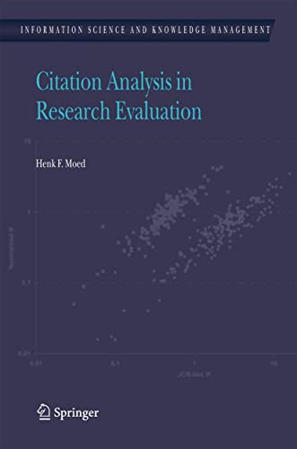 Beispielbild fr Citation Analysis in Research Evaluation zum Verkauf von Better World Books