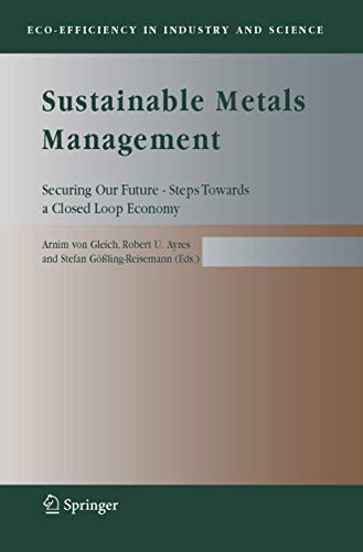 Stock image for Sustainable Metals Management for sale by Kennys Bookstore