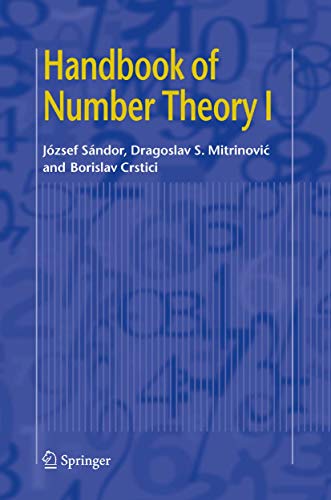 Beispielbild fr Handbook of Number Theory I zum Verkauf von Lucky's Textbooks