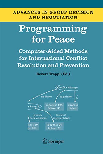 Beispielbild fr Programming for Peace. Computer-Aided Methods for International Conflict Resolution and Prevention. zum Verkauf von Antiquariat im Hufelandhaus GmbH  vormals Lange & Springer