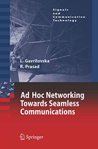 Stock image for Ad-Hoc Networking Towards Seamless Communications for sale by Better World Books: West