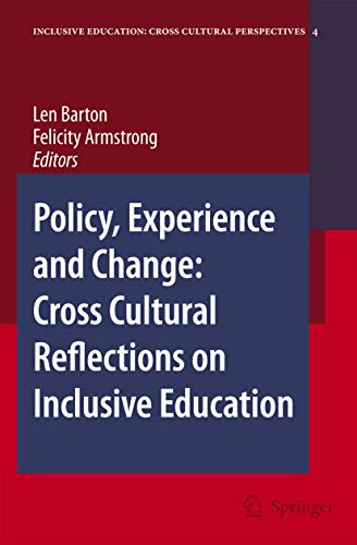 Stock image for Policy, Experience And Change: Cross-Cultural Reflections On Inclusive Education for sale by Basi6 International