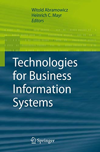 Imagen de archivo de Technologies For Business Information Systems a la venta por Basi6 International