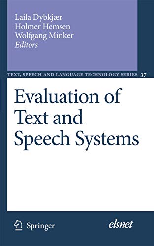 9781402058158: Evaluation of Text and Speech Systems