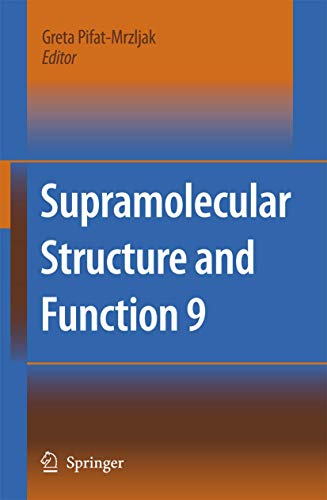 Imagen de archivo de Supramolecular Structure and Function 9 a la venta por Books Puddle