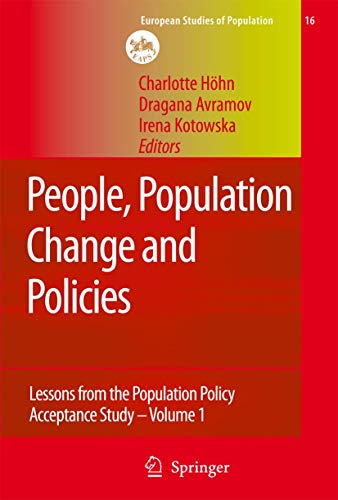 Beispielbild fr People, Population Change and Policies : Lessons from the Population Policy Acceptance Study Vol. 1: Family Change zum Verkauf von Buchpark