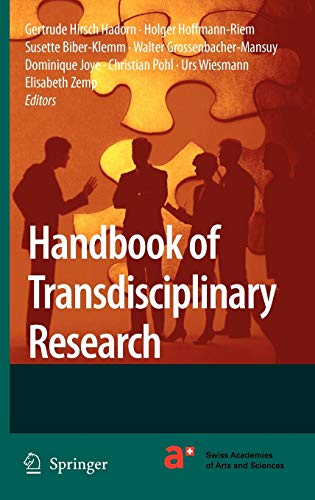 Beispielbild fr Handbook of Transdisciplinary Research zum Verkauf von suspiratio - online bcherstube