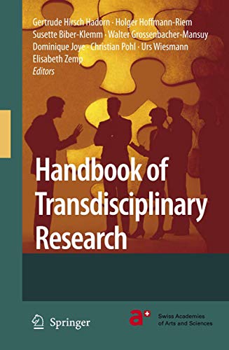 9781402067006: Handbook of Transdisciplinary Research