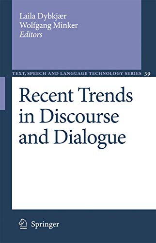 Stock image for Recent Trends In Discourse And Dialogue for sale by Basi6 International