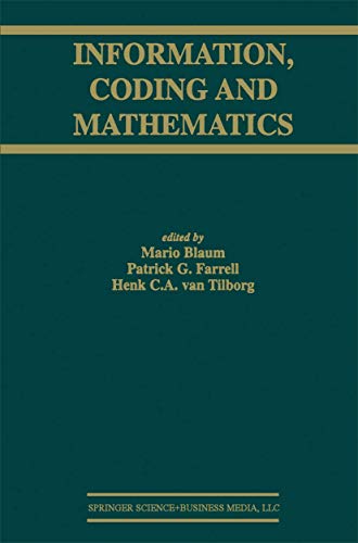 9781402070792: Information, Coding and Mathematics: Proceedings of Workshop Honoring Prof. Bob McEliece on His 60th Birthday
